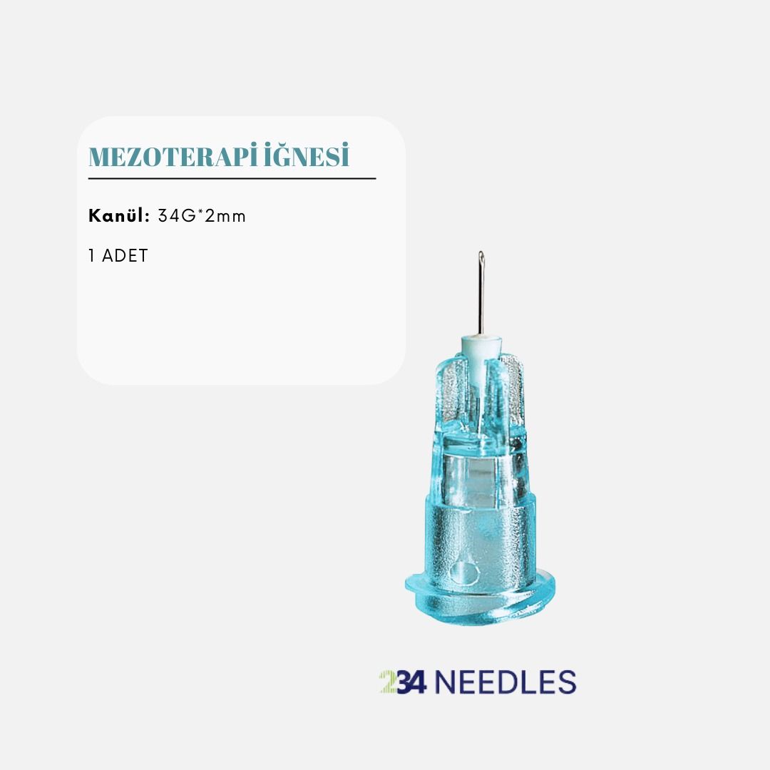 234 Needles 34G * 2MM İğne Ucu - 1 Adet
