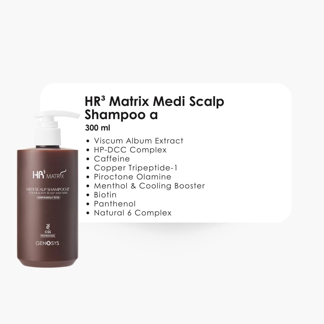 HR³ Matrix Medi Scalp Shampoo α, 300 ml