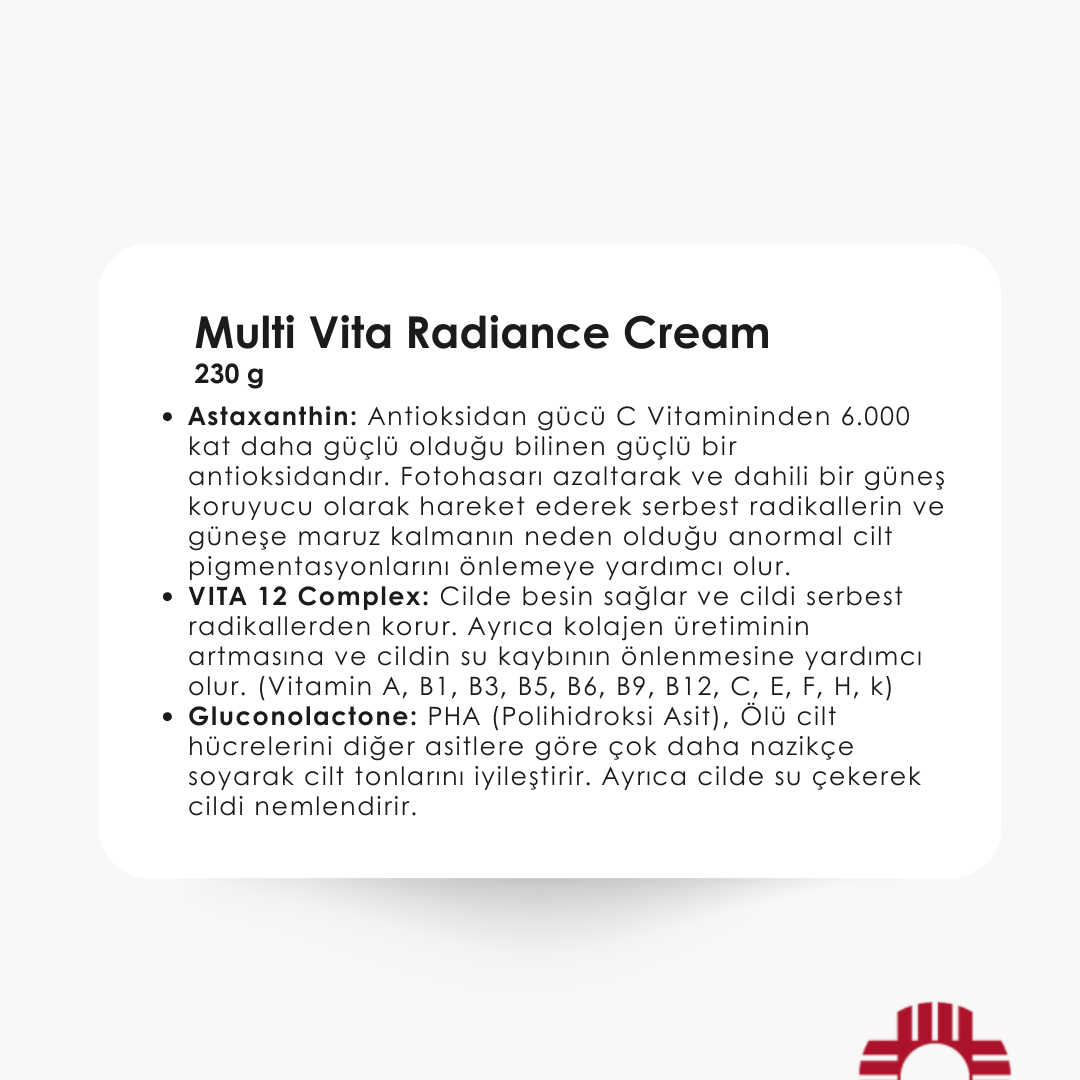 MVC (Multi Vita Radiance Cream) 230 ml